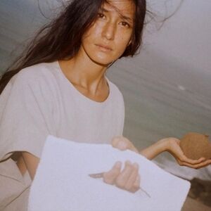 LAUREN MANOOGIAN CAFTAN COTTON DRESS IN NATURAL